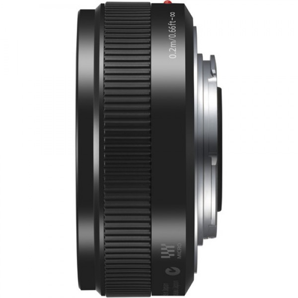 Panasonic Crop Φωτογραφικός Φακός Lumix G 20mm f/1.7 II ASPH Standard / Pancake για Micro Four Thirds (MFT) Mount Black