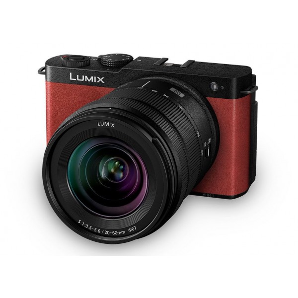 Φωτογραφική μηχανή mirrorless Full-Frame Panasonic Lumix S9 με φακό S 20-60mm f/3.5-5.6 Lens (Red)