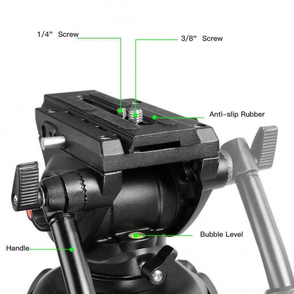 Τρίποδας 1.8 PhotoCame DCY-5018FS με κεφαλή