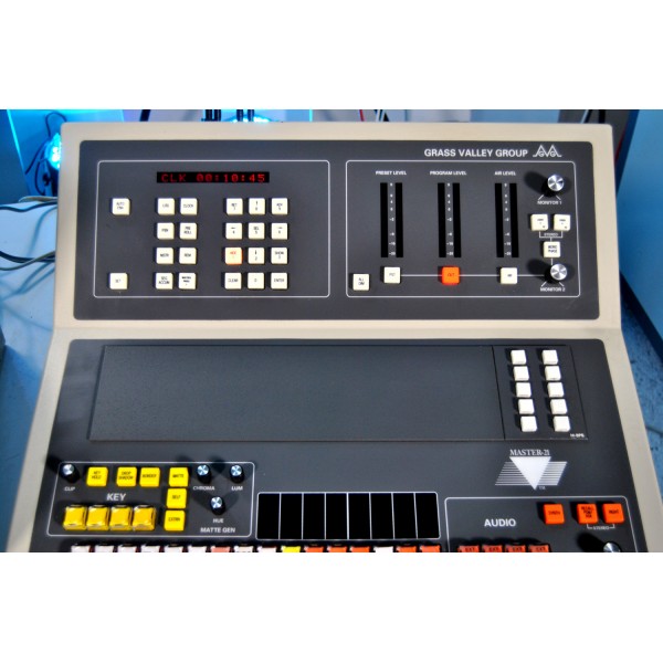 Vintage Broadcast Grass Valley Master 21 Control Switcher with Stereo Audio 1983