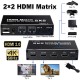 2X2 HDMI 4K Switch spliter 2 in 2 out