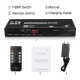 4X2 HDMI Matrix Switch Splitter 4K 60Hz with Toslink Spdif Audio out 4 in 2 out