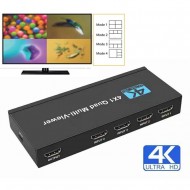 4X1 HDMI Multi-viewer 4 Screen Splitter Seamless Switch 1080p 