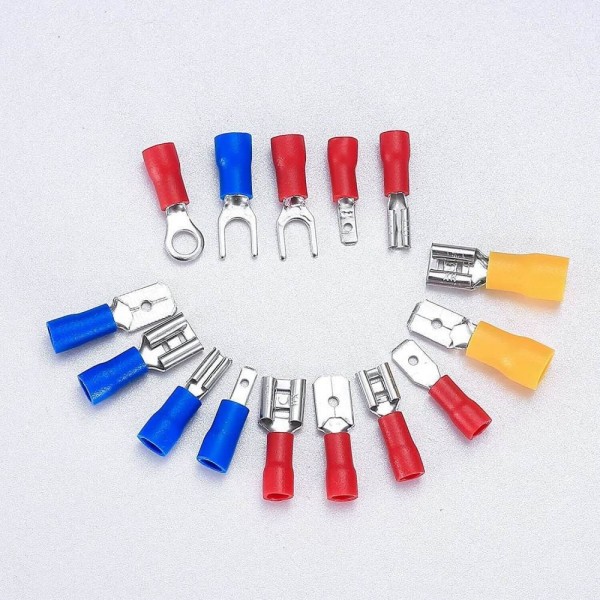 280pcs Aκροδέκτες Assorted Spade Terminals Insulated Cable Connector 