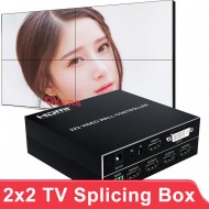 Επαγγελματικό 4 Channel Video Wall Controller Processor 2x2 4 TV Splicing Display Kit