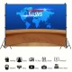 Broadcast News Vinyl Backdrop f TV Talk Shows & Photography