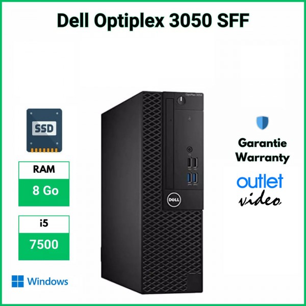 Dell Optiplex 3050 SFF intel i5-7400 4x3GHz 8GB DDR4 120GB SSD HDMI