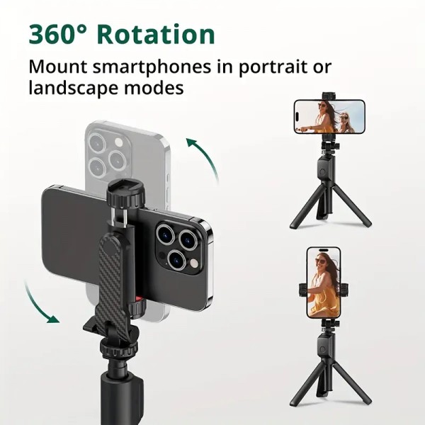 DIAT Horizontal And Vertical Hot Shoe Mobile Phone Clip f Tripod