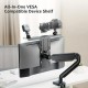 Live Streaming Vesa LCD Stand For Microphone Light Camera