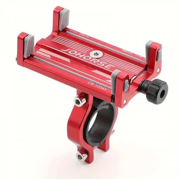 DIAT Universal Aluminum Bike Secure Phone Mount (Red)