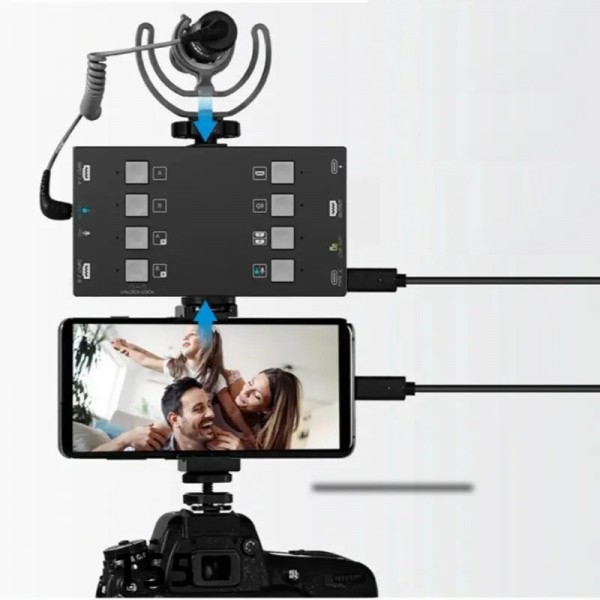 WEBCASTER 1000 Dual Audio Video Mixing Capture Mini Card Live Stream