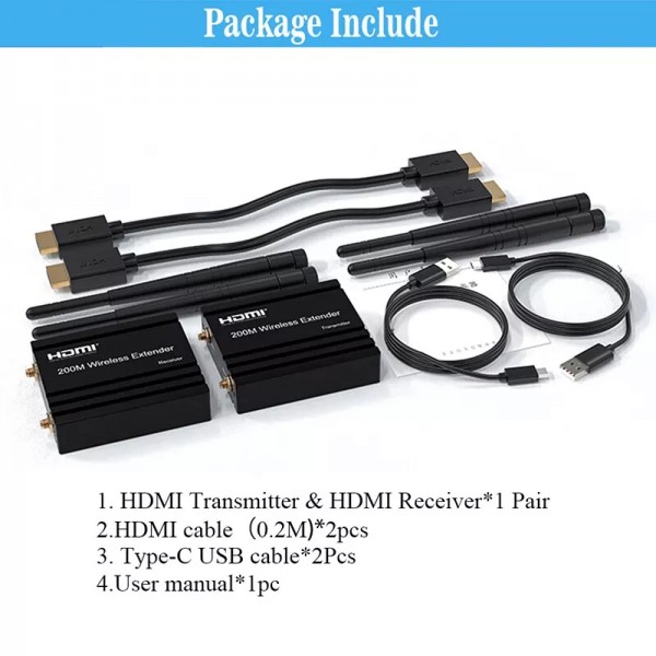 Original JM200 πομποδέκτης εικόνας και ήχου HDMI 