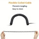 WOXLINE 3.5mm Audio Coiled Cable,Right Angle 3.5mm Male To Male Stereo TRS