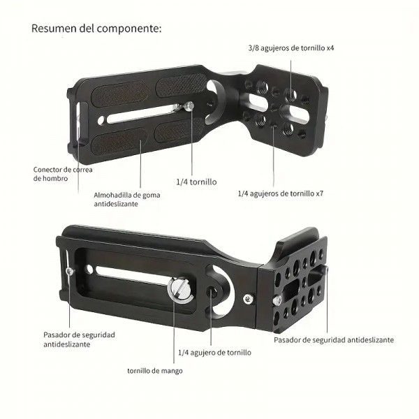 L Plate Aluminum Camera Bracket MPU-105L Vertical Photography 