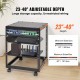 Multifunctional 12U 4 Post Server Rack