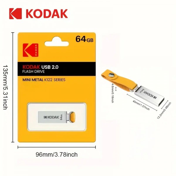 Kodak High Speed Metal Flash USB Drive 128GB