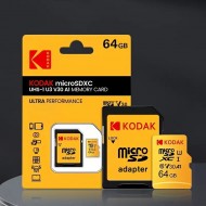 KODAK 64GB Ultra Performance MicroSDXC UHS-U3 V30