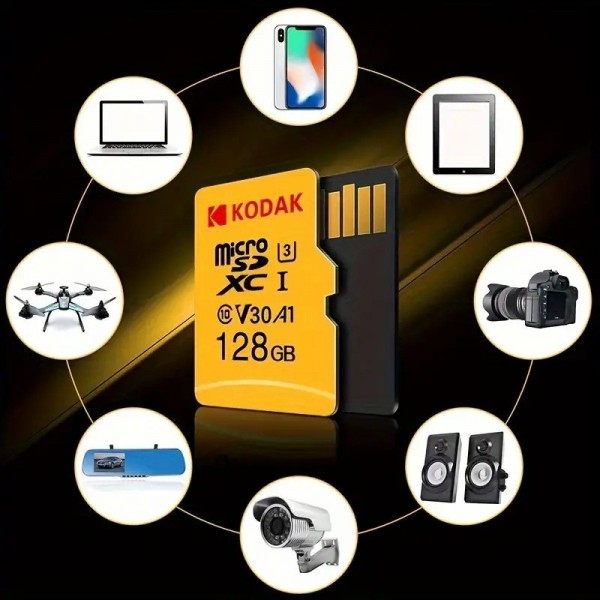 KODAK 64GB Ultra Performance MicroSDXC UHS-U3 V30