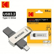 Kodak High Speed Metal Flash USB Drive 64GB + Type-C