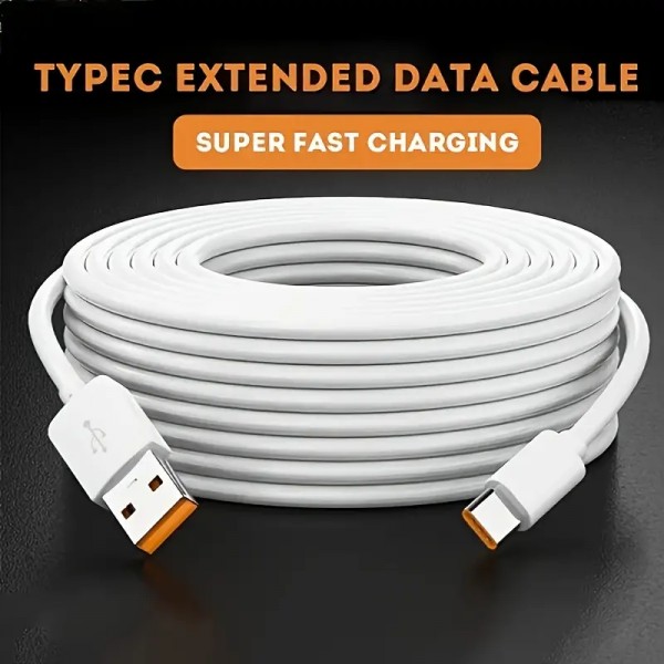 10m Type C Extension Cable For Monitoring And Mobile Phone