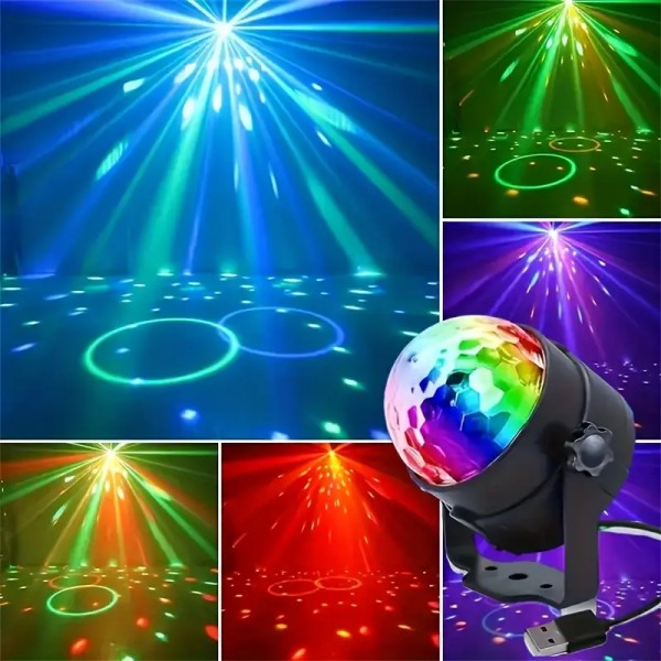 7 Colors RGB LED Magic Ball Stage Light Decoration Lamp