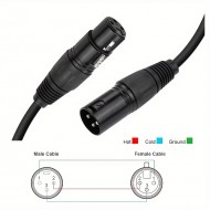 WOXLINE καλώδιο 5m XLR 3 Pin Male to Female Cable Cord