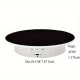 DIAT Large Turntable 360° Motorized Rotating Display Mirror Stand with USB for Photography (Black)