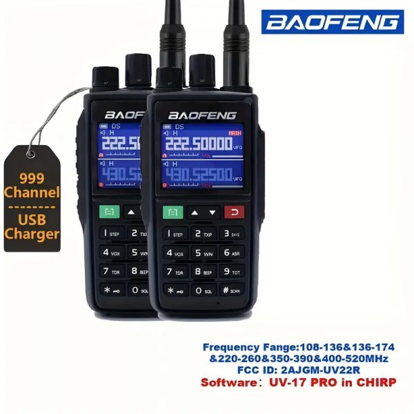 Baofeng 5W Air-band UV-22 Walkie Talkie With NOAA For Hiking