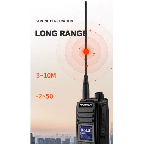 Ασύρματος Πομποδέκτης 10W Baofeng UV-27 999 CH Walkie Talkie UHF/VHF (All Band)