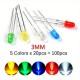 100 Τεμ. LED Diodes Assorted w Box