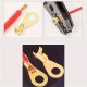 150pcs Golden Ring Crimping Terminal, O-shaped Round Brass Electrical Connector