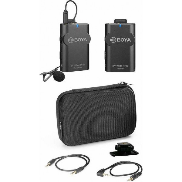 Ασύρματο kit μικροφώνων BOYA BY-WM4 Pro K1 για DSLR & Smartphones