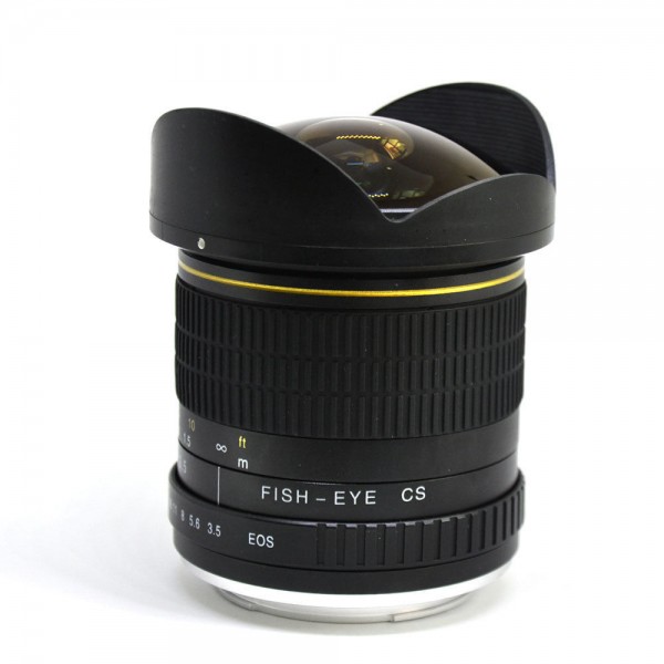 Kelda 8mm f/3.5 ευρυγώνιος (Fisheye)  φακός για cannon  EF apc