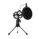 Desktop Microphone Stand + Shock Mount Mic Holder + Pop Filter Kit