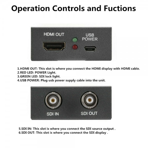 Micro Converter SDI to HDMI to  Video Converter