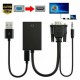 VGA To HDMI Converter 1080P HD Adapter