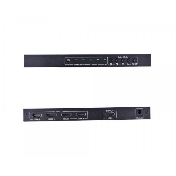 Επαγγελματικό Seamless Switcher HDMI 4X1 Quad Multi-Viewer Splitter