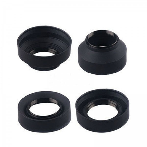 55mm Rubber 3in1 Collapsible Lens Hood