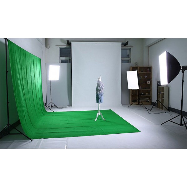 Chromakey βαμβακερό φωτογραφικό πανί 4x3m - 100% Cotton