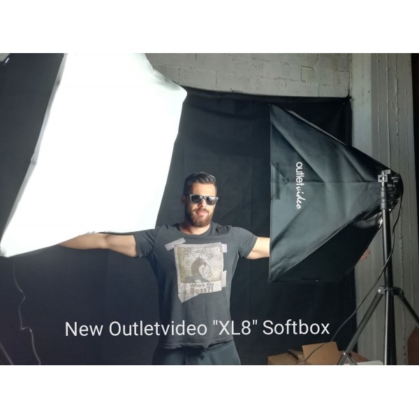 OutletVideo XL12 Softbox kit με 12 λάμπες (8100W - 132.000 Lumens)