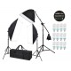 OutletVideo XL12 ολοκληρωμένο σετ φωτιστικών Softbox με XL Havy Backdrop Kit (8100W - 132.000 Lumens)