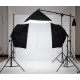 OutletVideo XL12 ολοκληρωμένο σετ φωτιστικών Softbox με XL Havy Backdrop Kit (8100W - 132.000 Lumens)