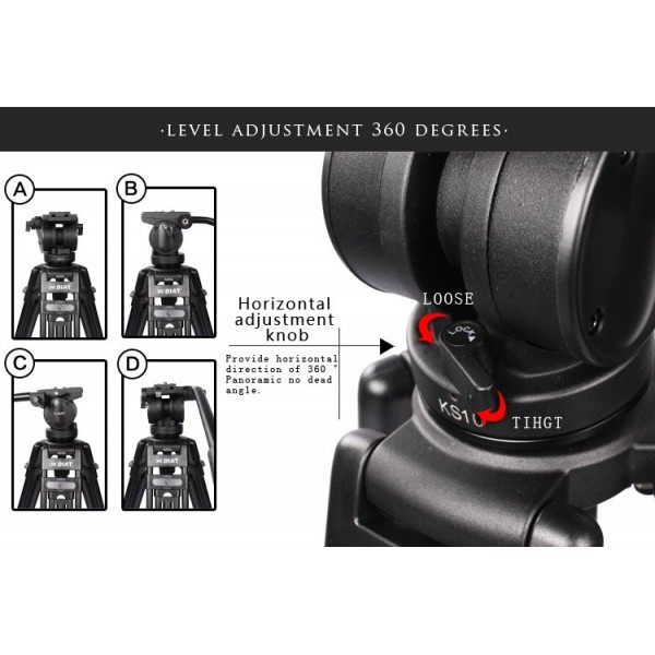 STUDIO KIT - Τρίποδας Diat 1,80m μαζί με βάση κίνησης DW60 Pulley Dolly