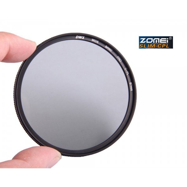 62mm πολωτικό φίλτρο ZOMEI HD Ultra Slim CPL με ιαπωνικά κρύσταλλα