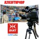 Custom Diat ASL40 τρίποδας με υδραυλική κεφαλή TVP40 και πέδιλα εδάφους