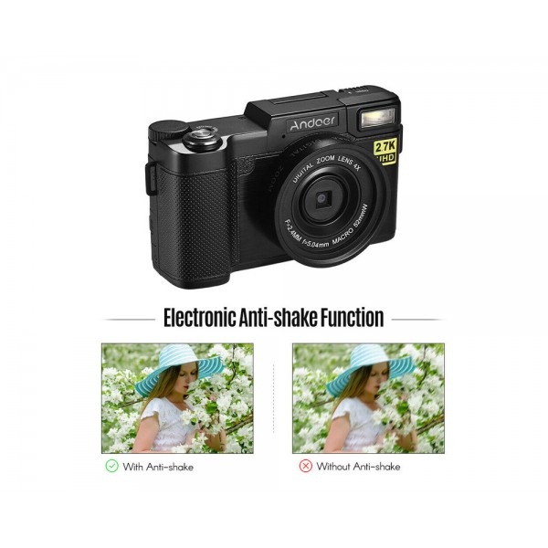 Andoer WIFI Full HD 24MP Digital Camera Camcorder (New Version 2.7K)