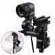 Dual Holder Lamp & Flash Umbrella Bracket