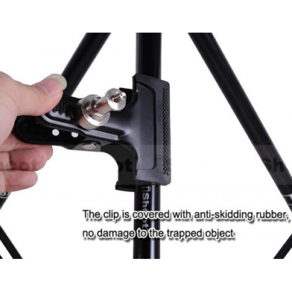 Μεταλλικός φωτογραφικός αντάπτορας Clip Clamp Light Stand 1/4"Screw