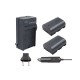 2 x LP-E6 Battery 2600mAh + Charger for Canon EOS