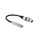 Καλώδιο 1/4 6.35mm Stereo Female Jack to XLR 3-Pin Female Audio Adapter Cable